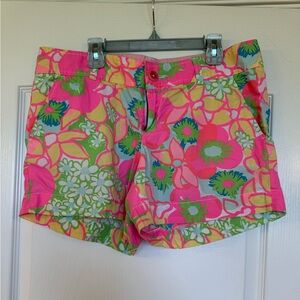 Lilly Pulitzer Callahan Shorts Vibrant Neon Tropical Design